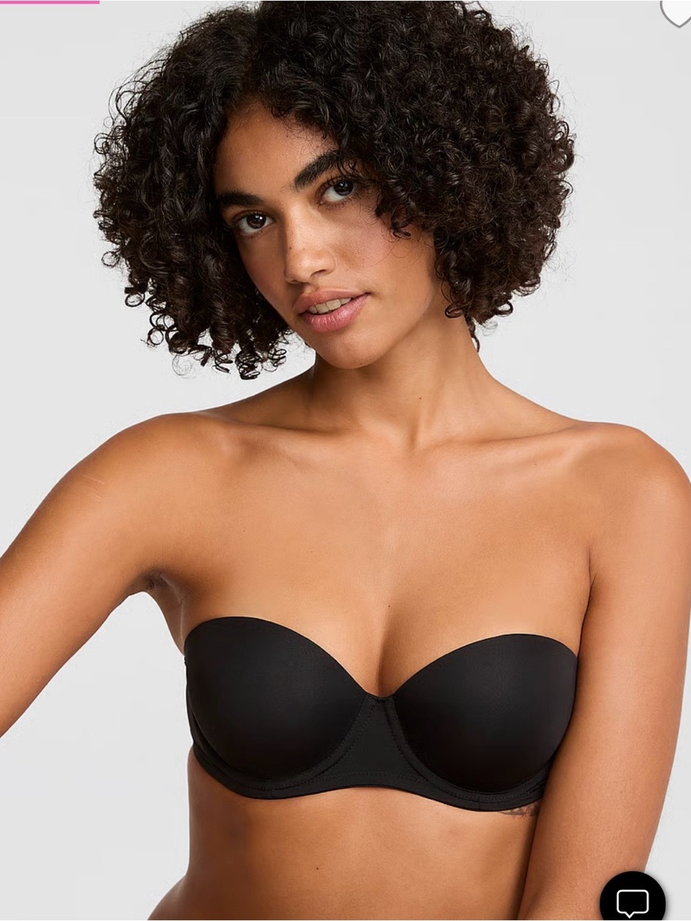 Victoria's Secret Strapless Molded Bra - Black